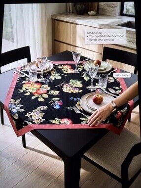 Custom Table Cloth  35” X 35”